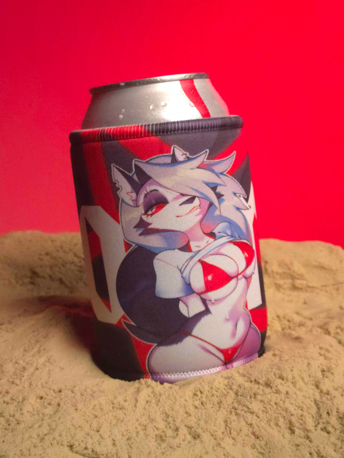 Hot Summer Looona Babe V1 Koozie